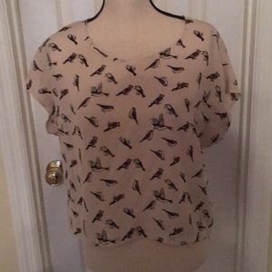 Fun Bird print blouse. You’ll be FLY!